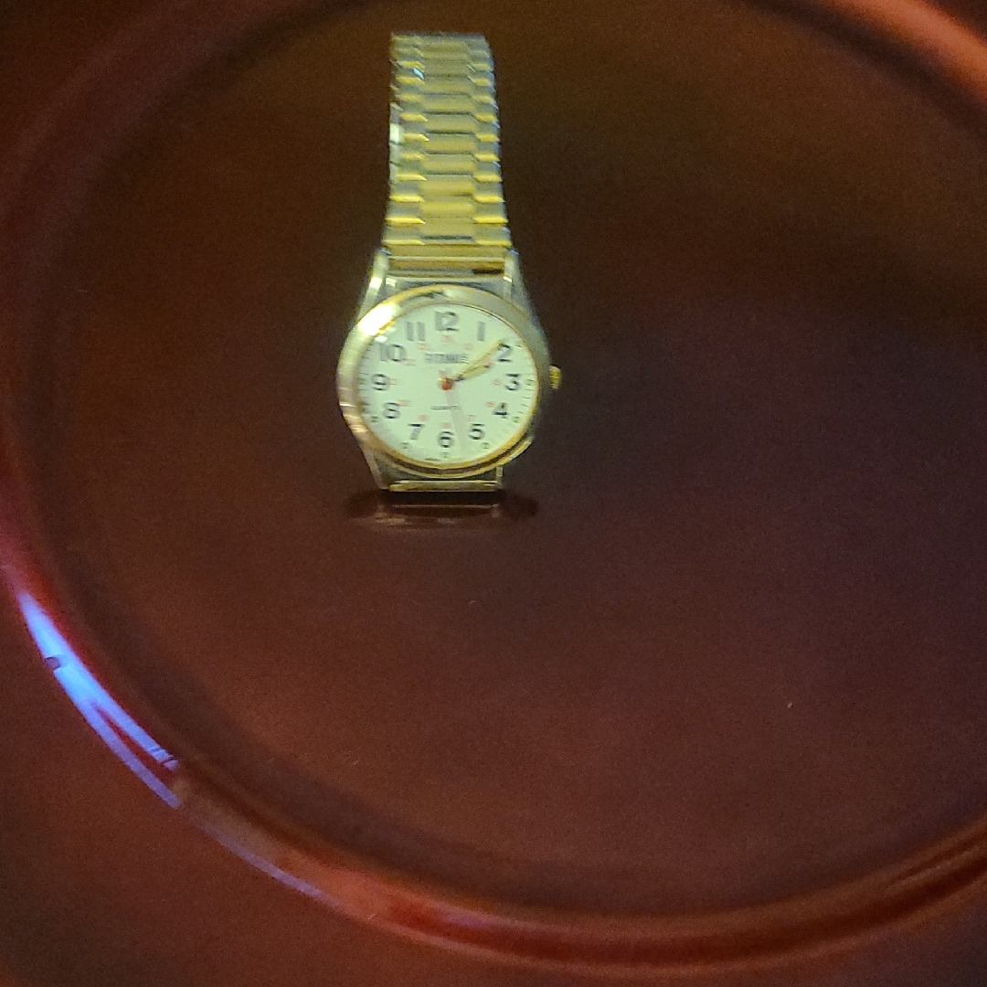 Gold And Silver Watch With White Dial Gold And Silver Watch With White Dial